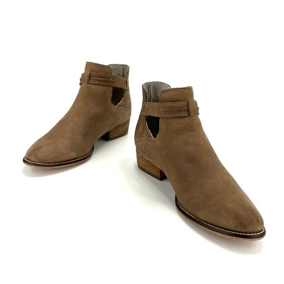 Seychelles Tourmaline Women Tan Moto/Biker Boot Size 6 Leather Block Heel Bootie - Picture 4 of 14